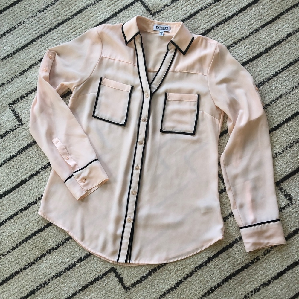 Express button down blouse